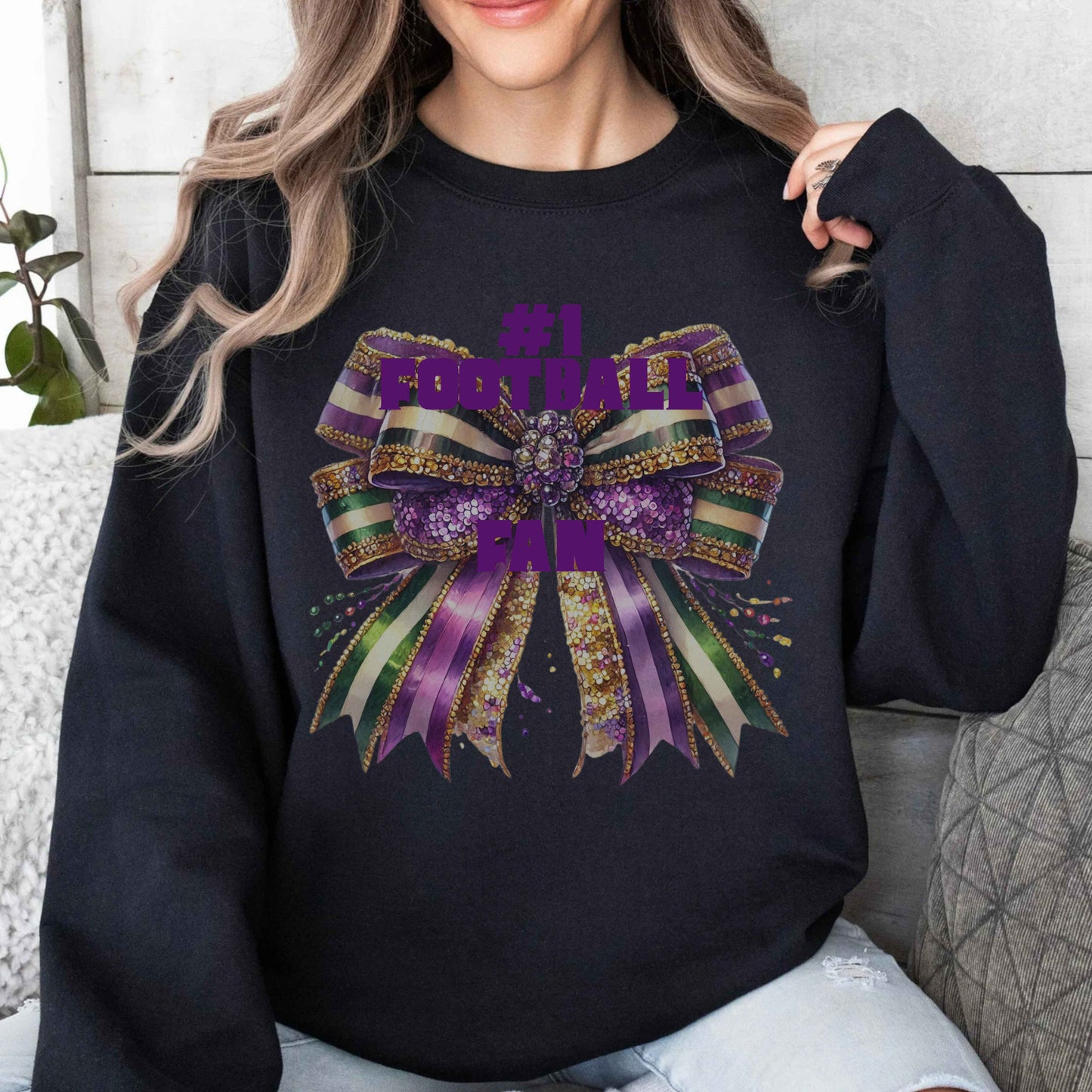 #1 FOOTBALL FAN Pullover Hoodie