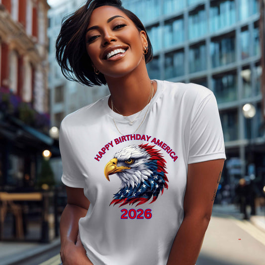 2026 HAPPY BIRTHDAY AMERICA. T-Shirt