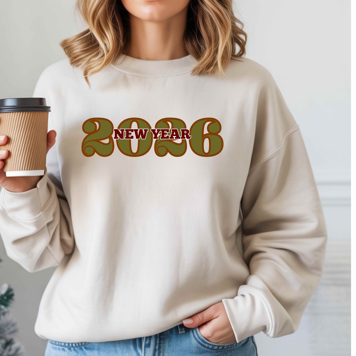 NEW YEAR 2026 Crewneck Pullover Sweatshirt