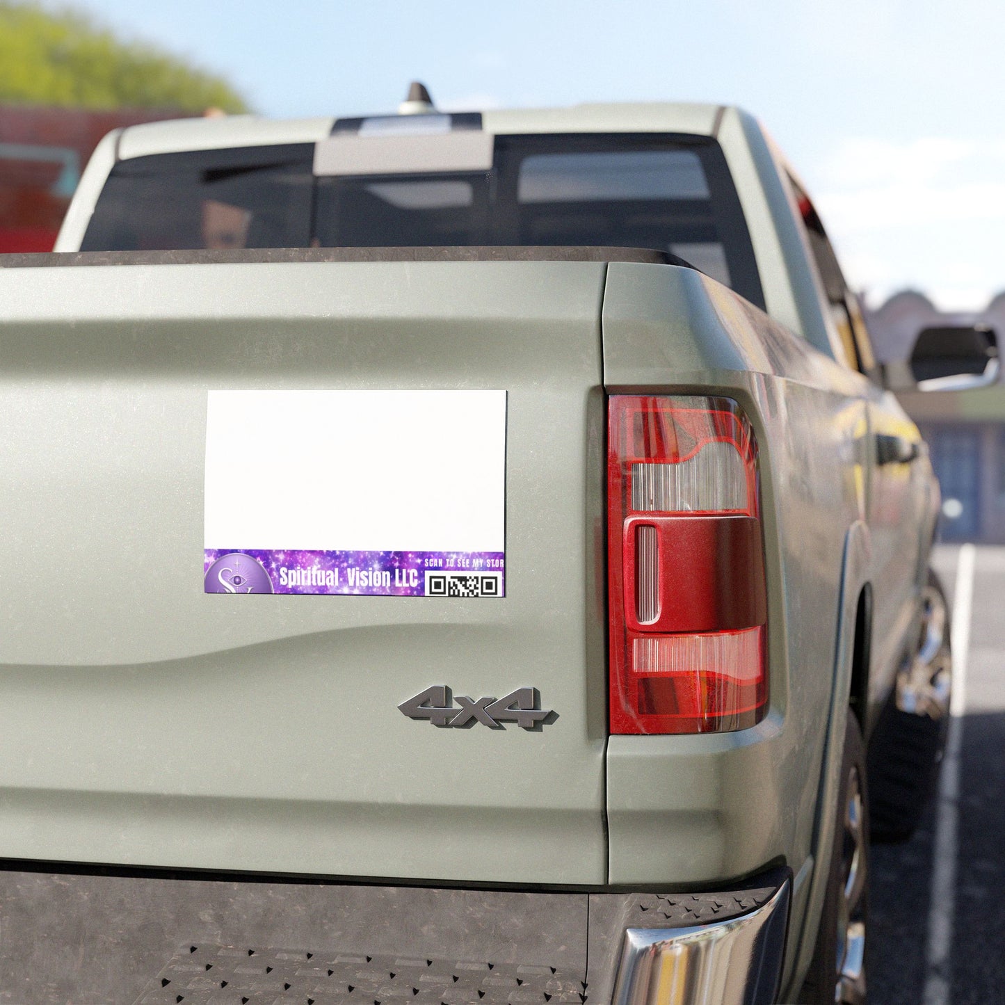 Plain Square Car Magnet — Durable Blank Auto Magnet for Custom Printing