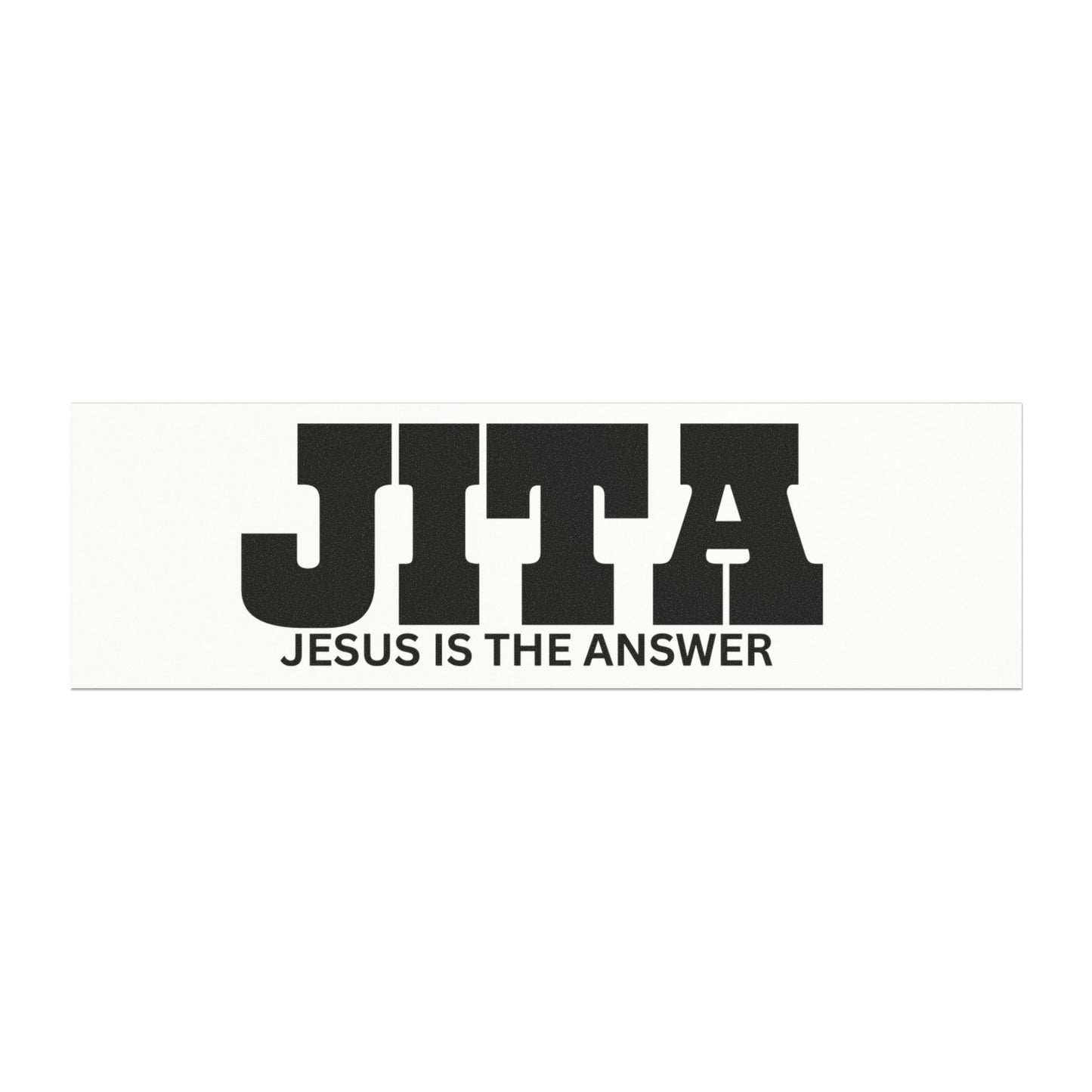 Car Magnet — JITA “Jesus Is The Answer” Retro Block Letter Christian Decal