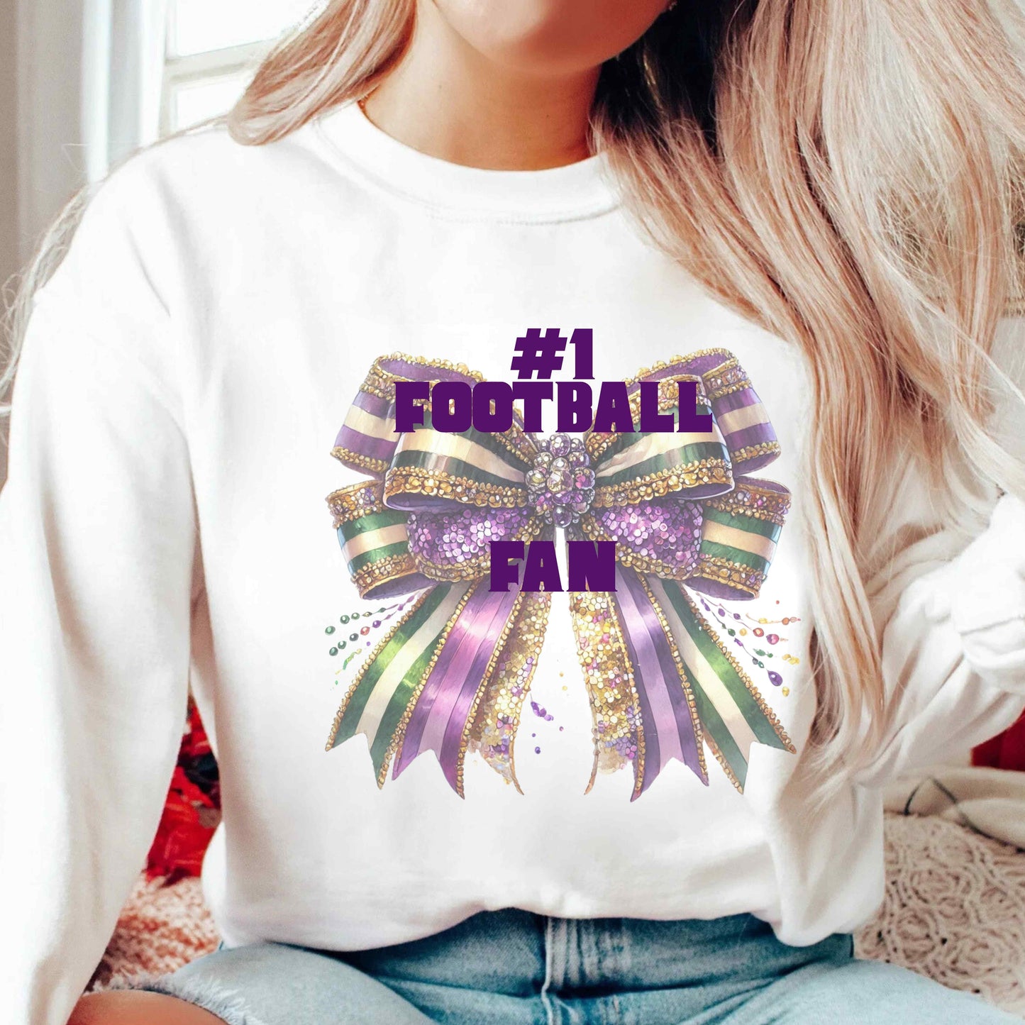 #1 FOOTBALL FAN    Pullover Hoodie