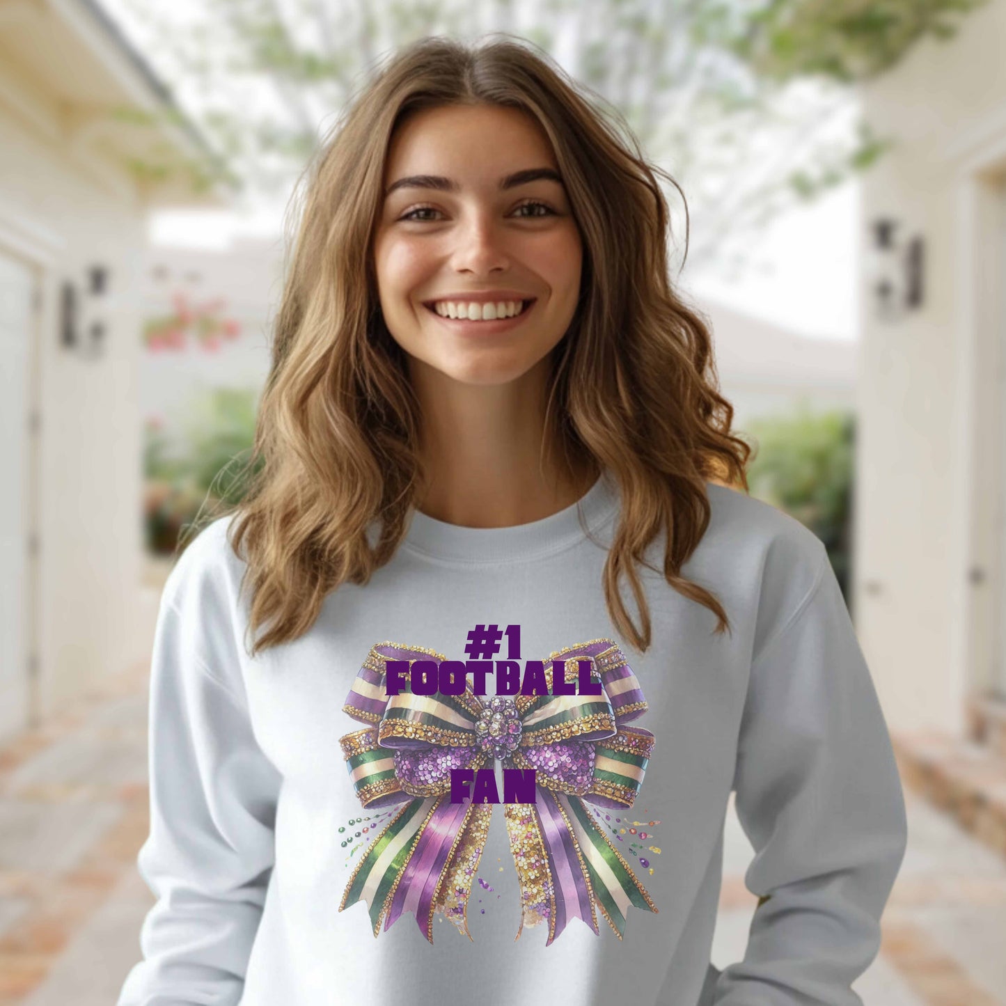 #1 FOOTBALL FAN    Pullover Hoodie