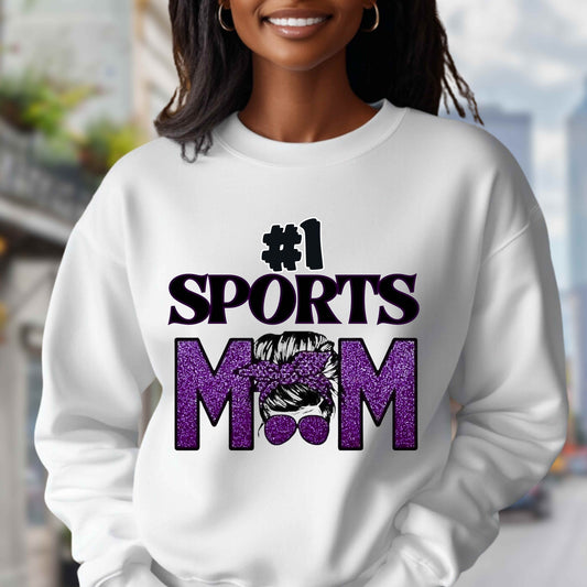 #1 sports mom.   Pullover Hoodie