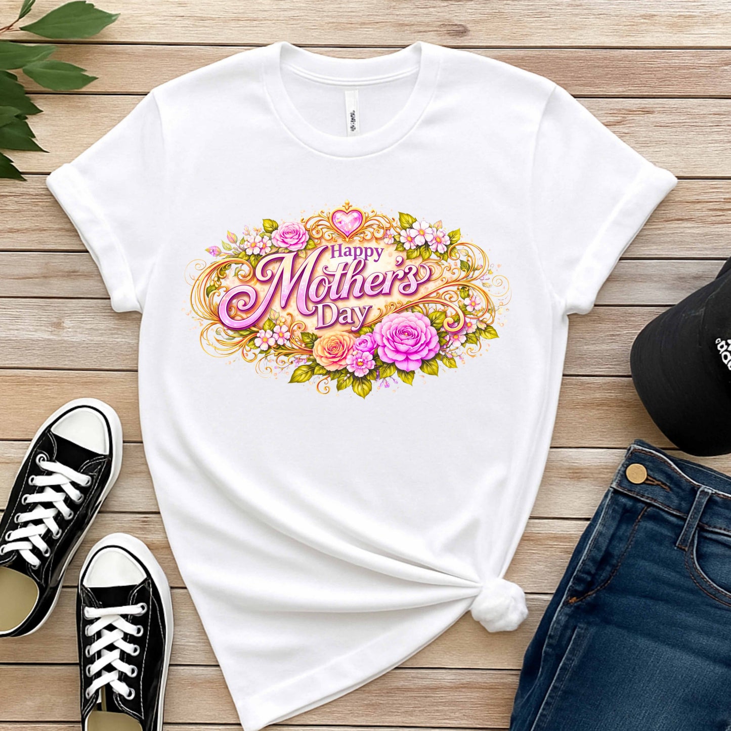 HAPPY MOTHER'S DAY FLOWERS . T-Shirt