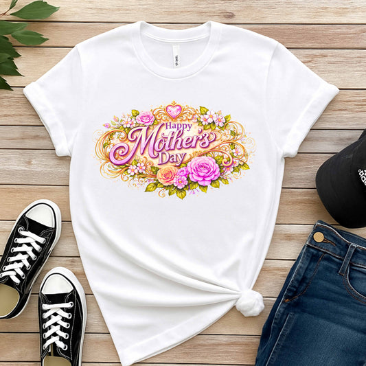HAPPY MOTHER'S DAY FLOWERS . T-Shirt