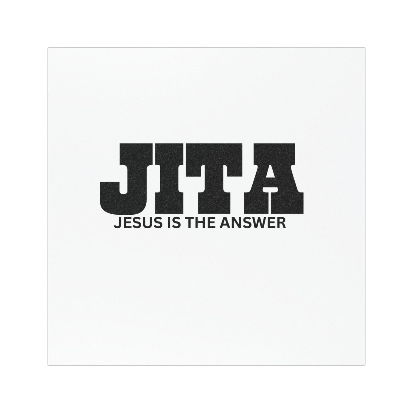 Car Magnet — JITA “Jesus Is The Answer” Retro Block Letter Christian Decal