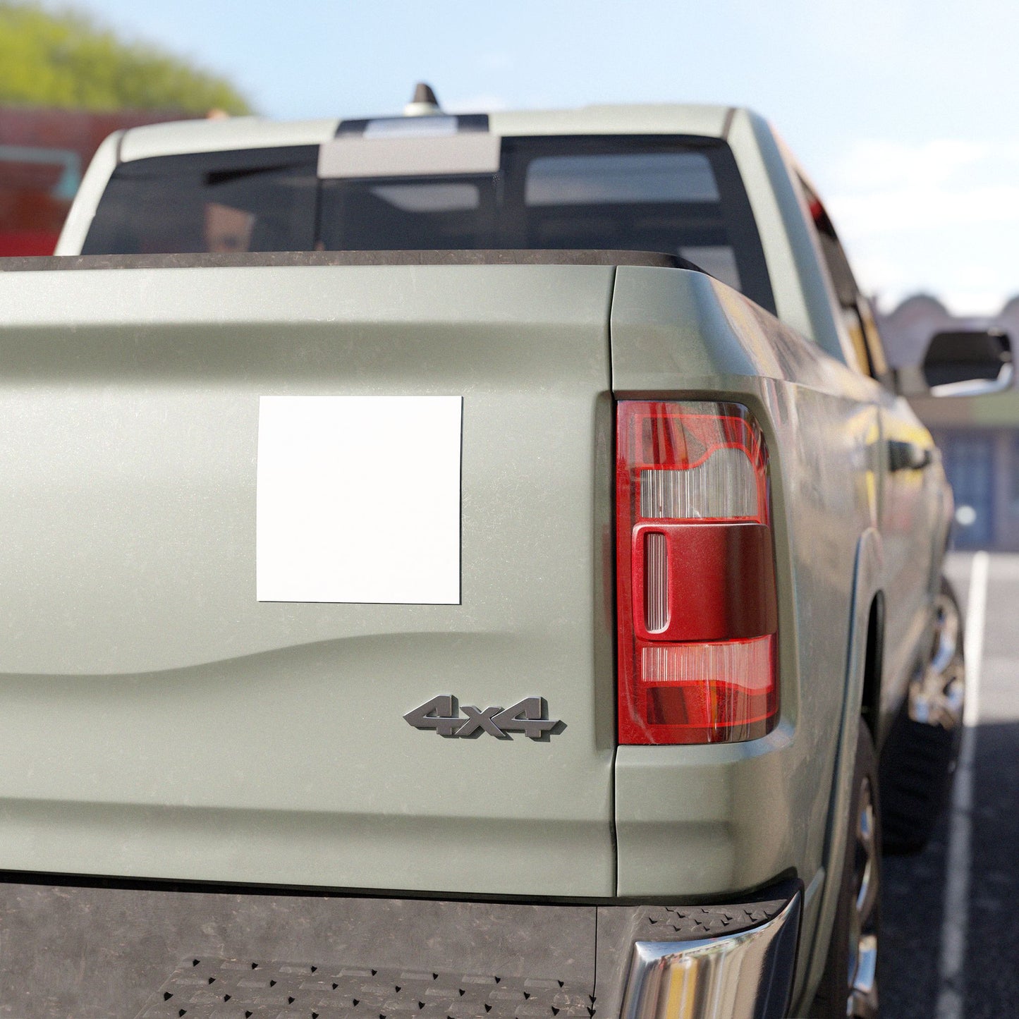 Plain Square Car Magnet — Durable Blank Auto Magnet for Custom Printing