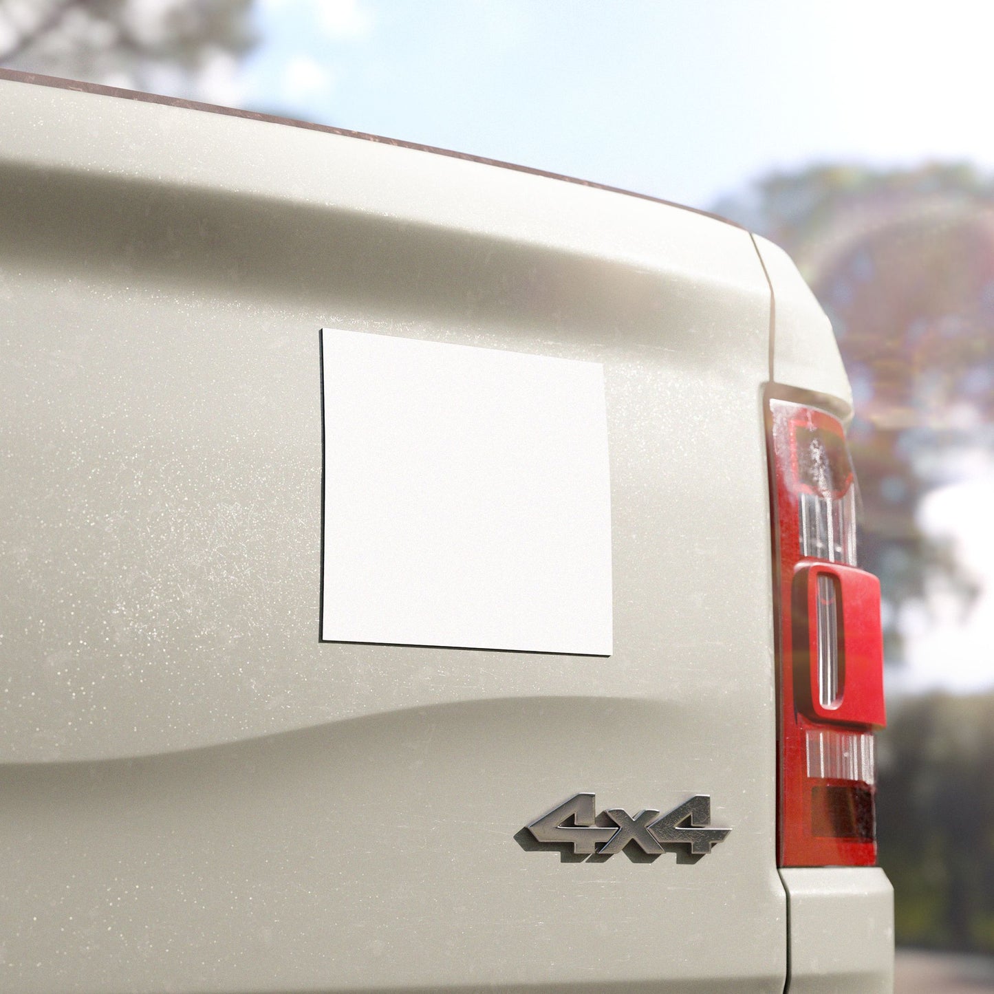 Plain Square Car Magnet — Durable Blank Auto Magnet for Custom Printing