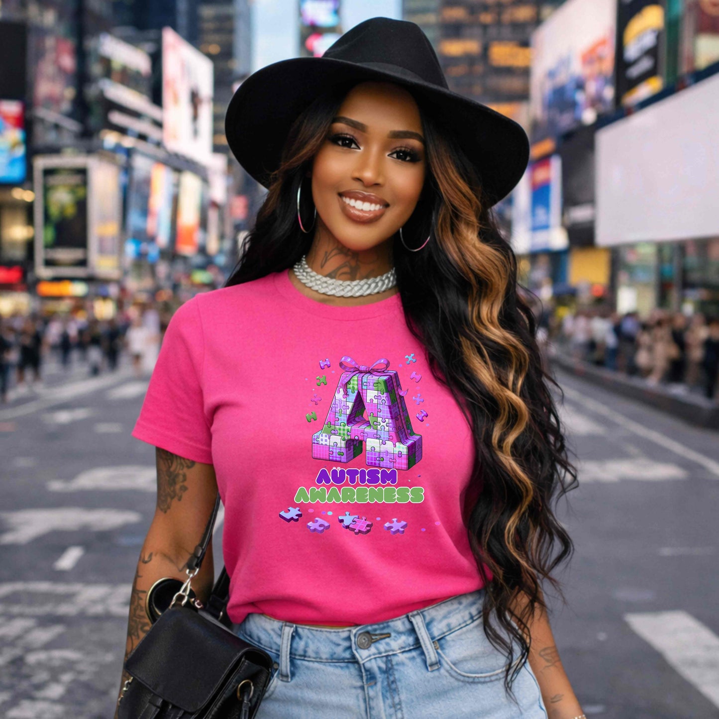 AUTISM AWARENESS LETTER A PUZZLE. T-Shirt