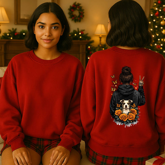 AFRICAN AMERICAN I AM THAT FEMALE DOG   Crewneck Pullover Sweatshirt