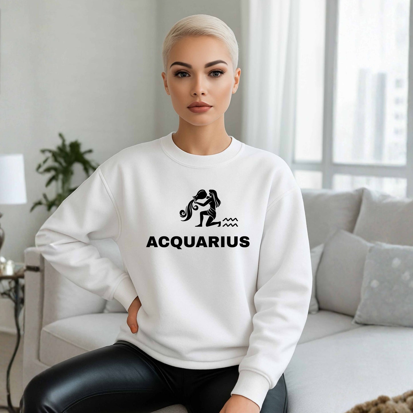 ACQUARIUS   Crewneck Pullover Sweatshirt