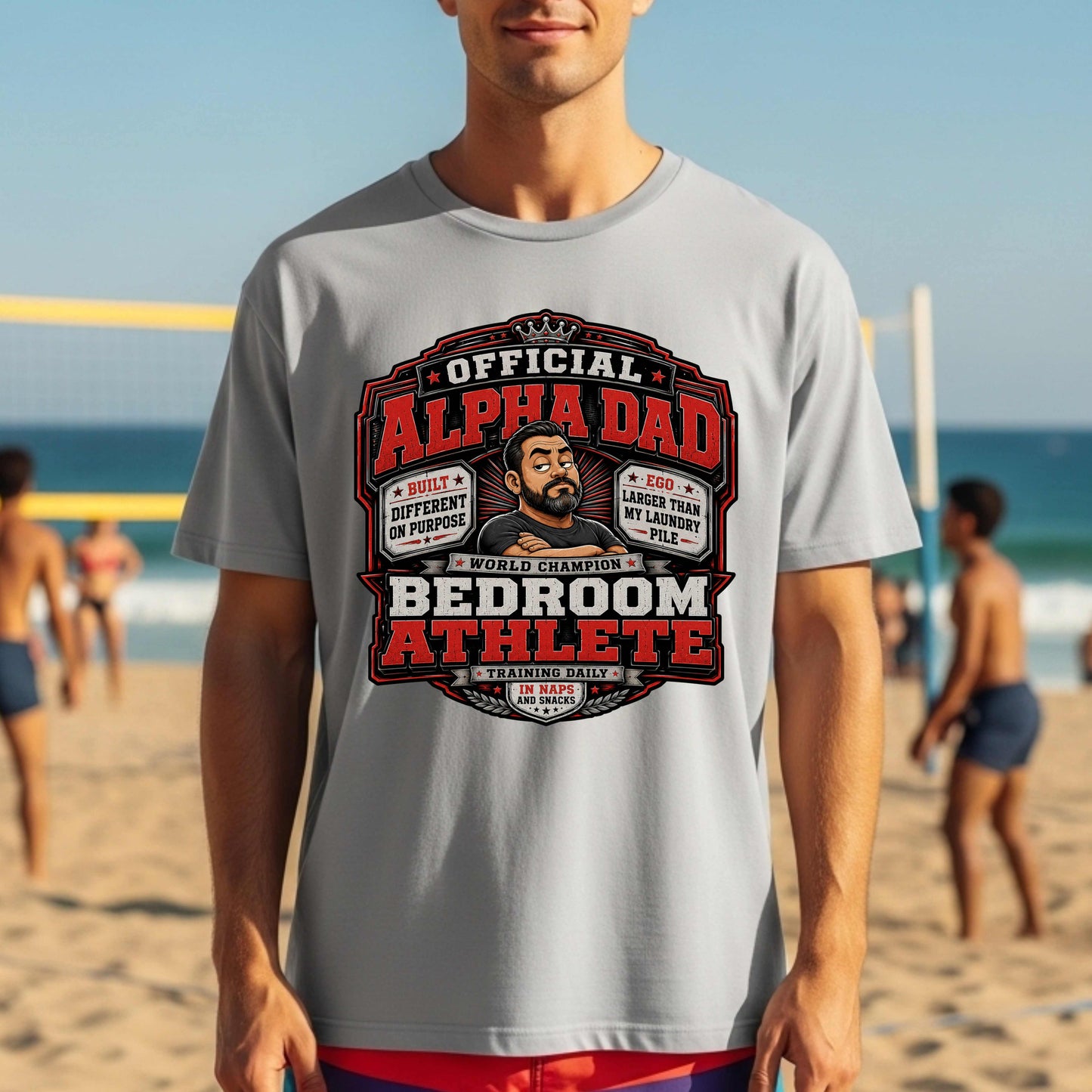 OFFICIAL ALPHA DAD BEDROOM ATHLETE. T-Shirt