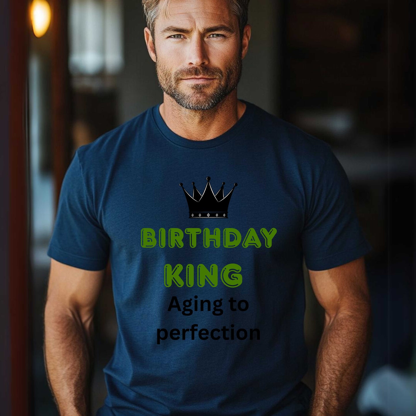 BIRTHDAY KING AGING TO PERFECTION. T-Shirt