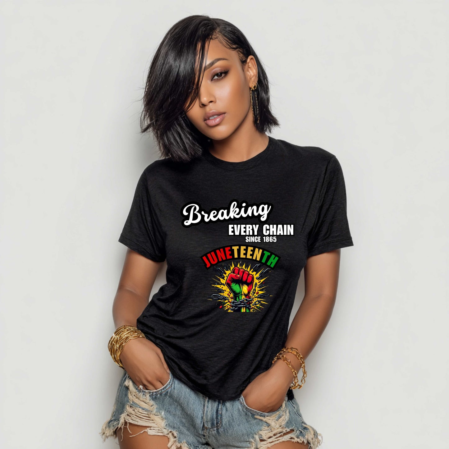 BREAK EVERY CHAIN.  JUNETEENTH. T-Shirt