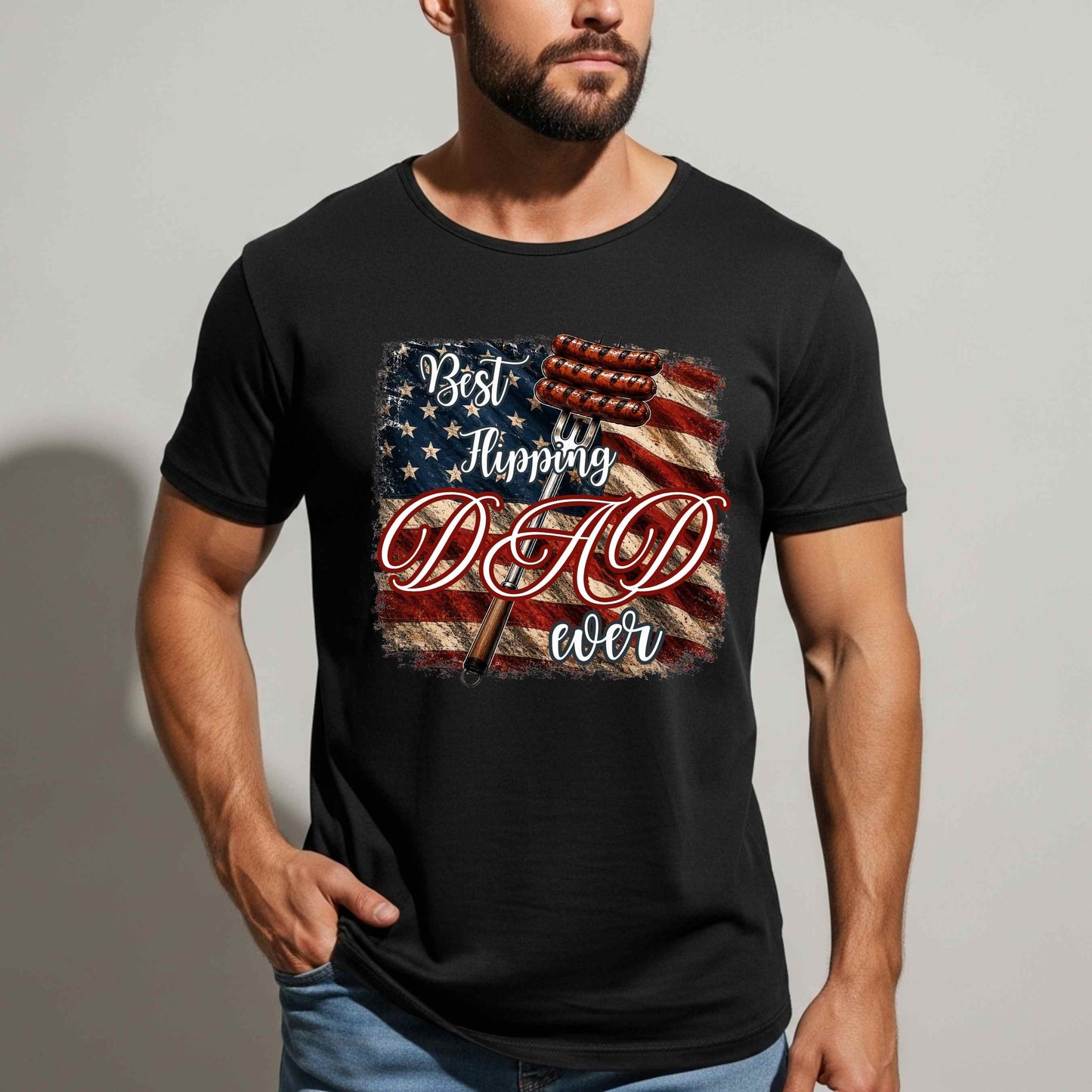 BEST FLIPPING DAD EVER, FATHER'S DAYT-Shirt