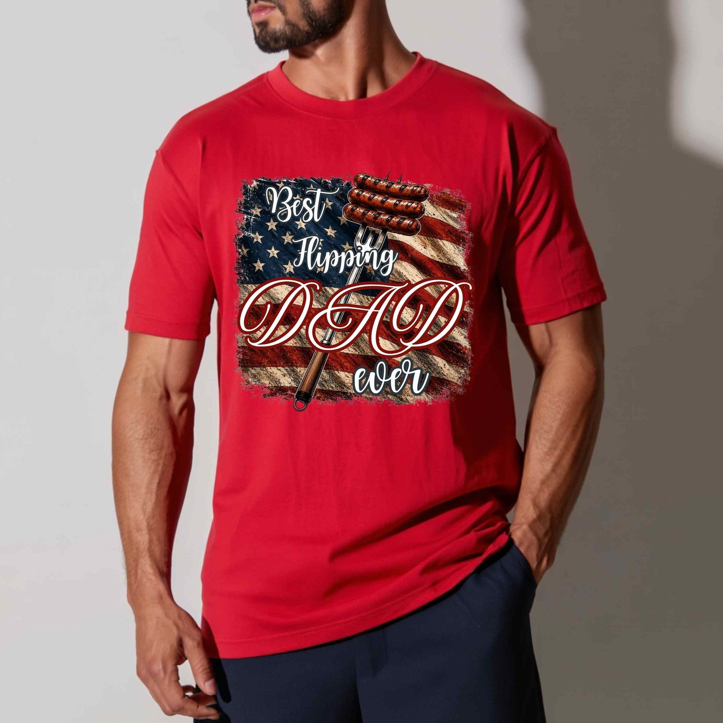 BEST FLIPPING DAD EVER, FATHER'S DAYT-Shirt