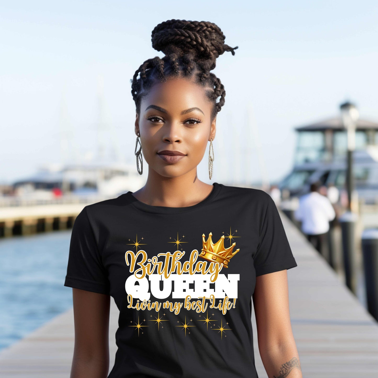 birthday queen livin my best life. T-Shirt