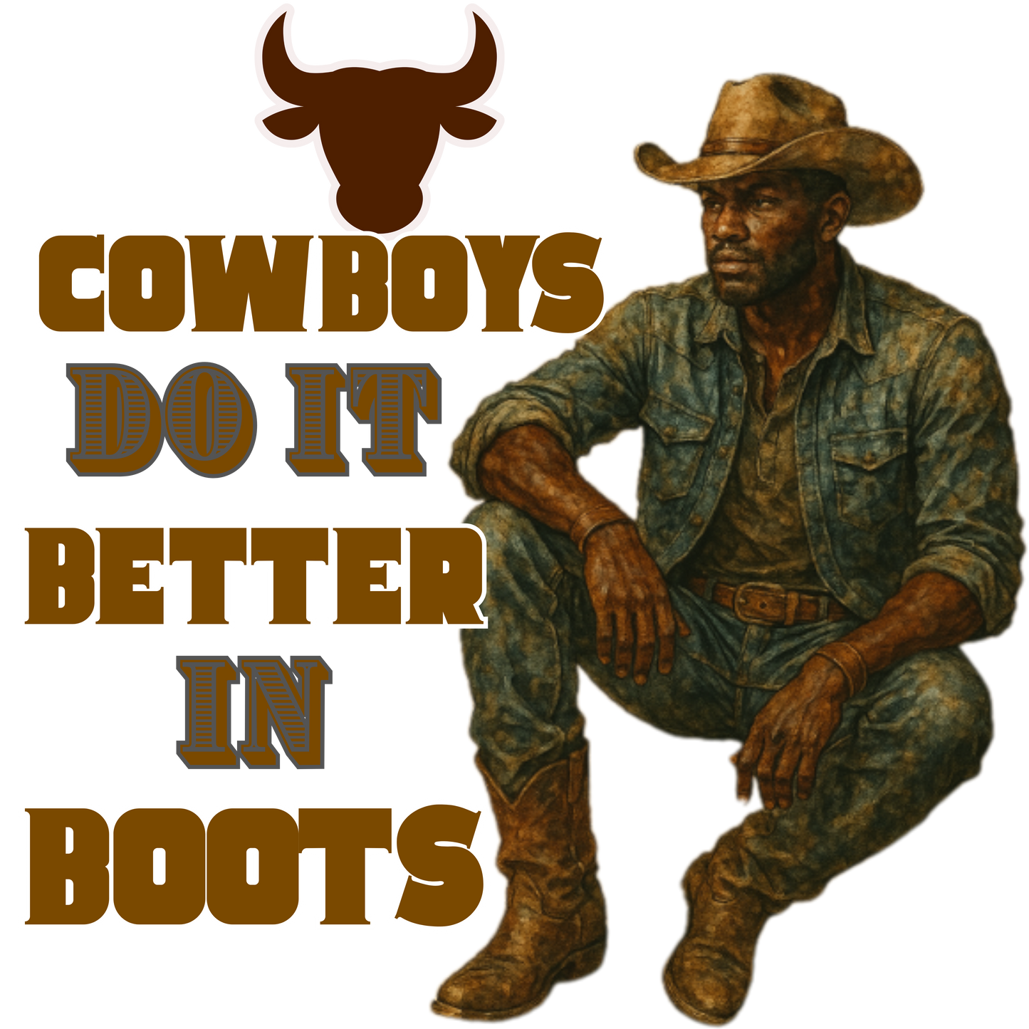 Cowboys do it better in boots, Pullover Hoodie