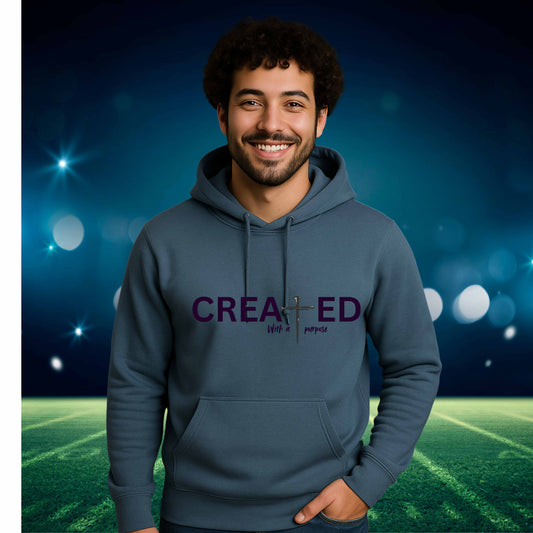 CREATED WITH A PURPOSE   Pullover Hoodie