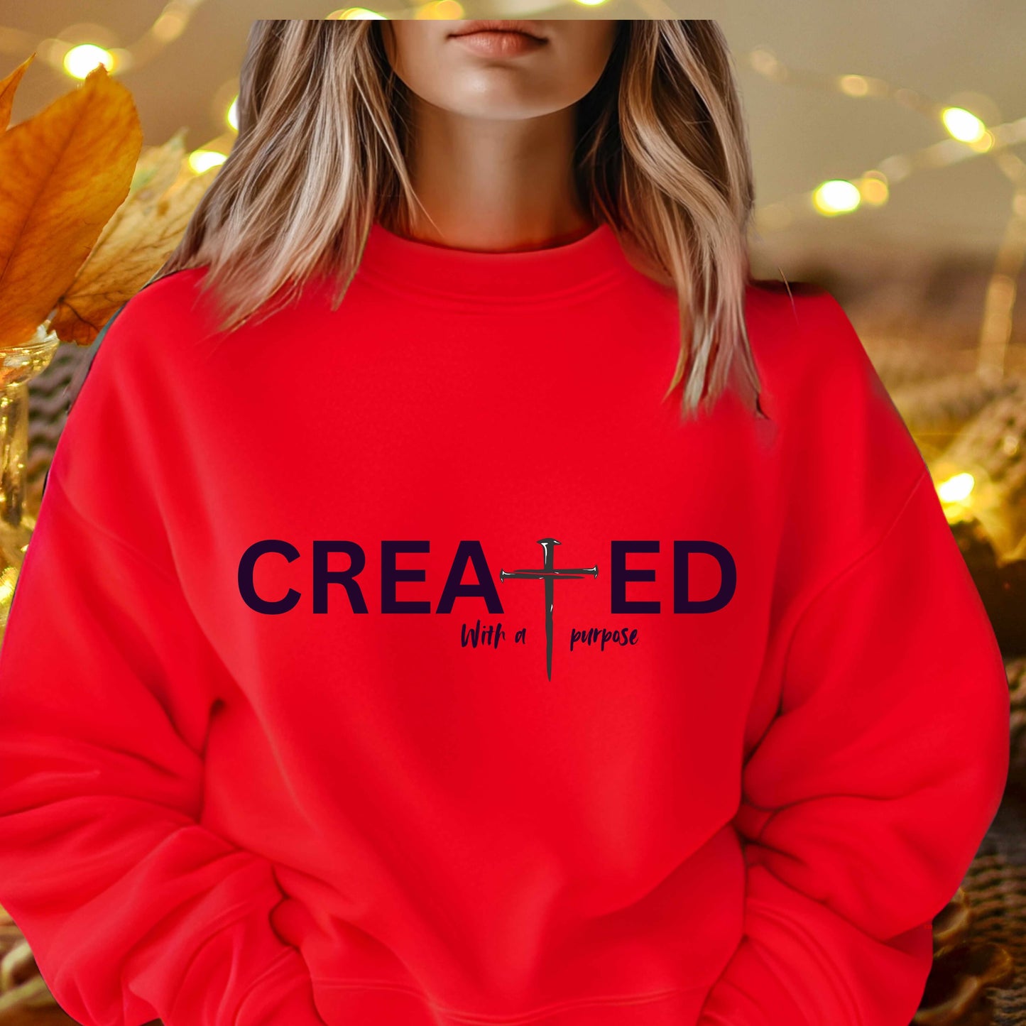 CREATED WITH A PURPOSE   Pullover Hoodie