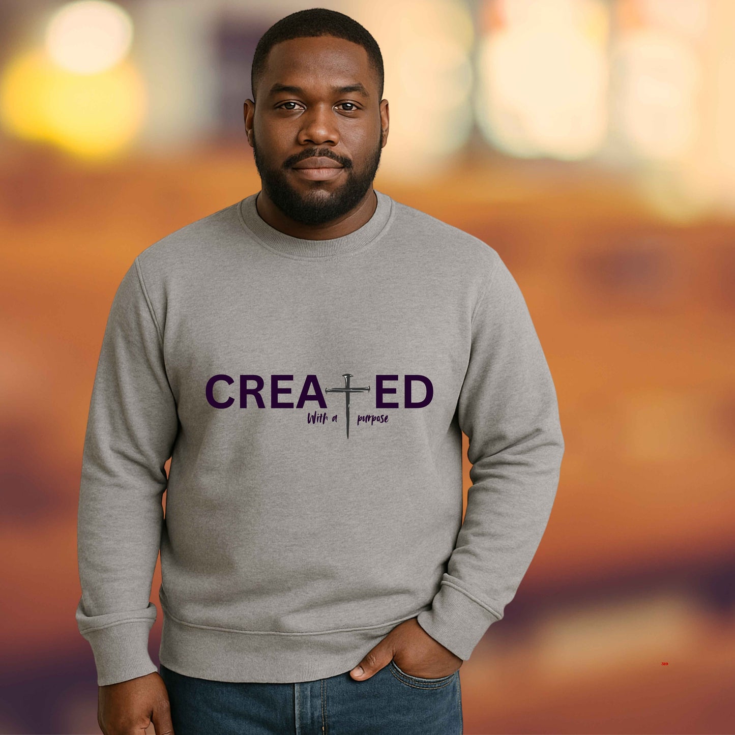 CREATED WITH A PURPOSE   Pullover Hoodie