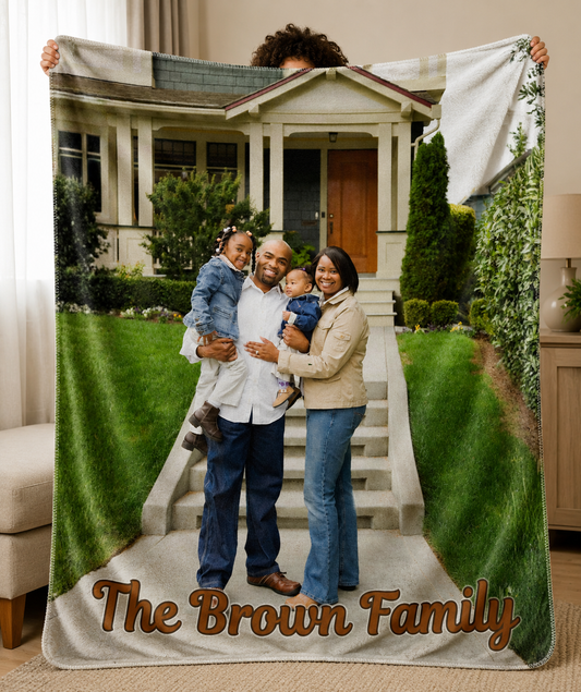 Customized Cozy Plush Fleece Blanket - 50x60
