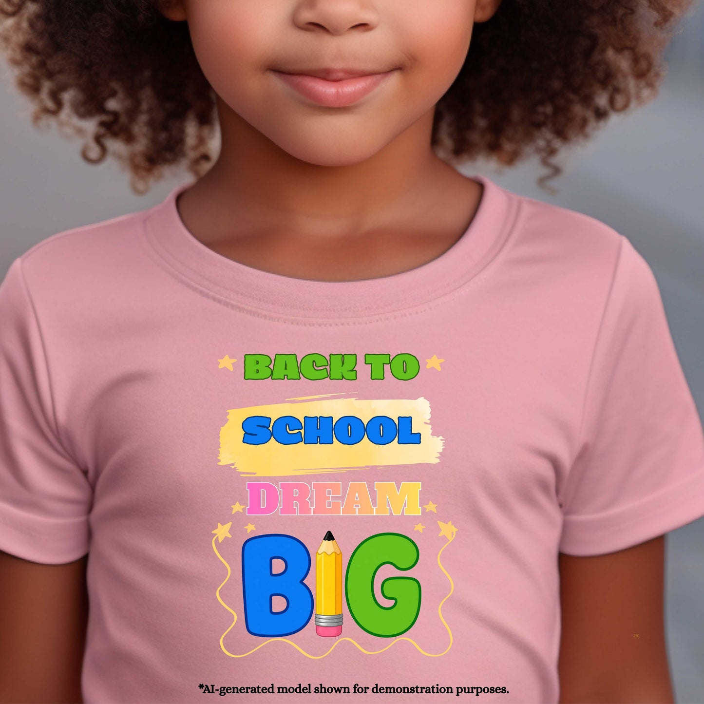 BACK TO SCHOOL DREAM BIG.  100% Cotton T-Shirt
