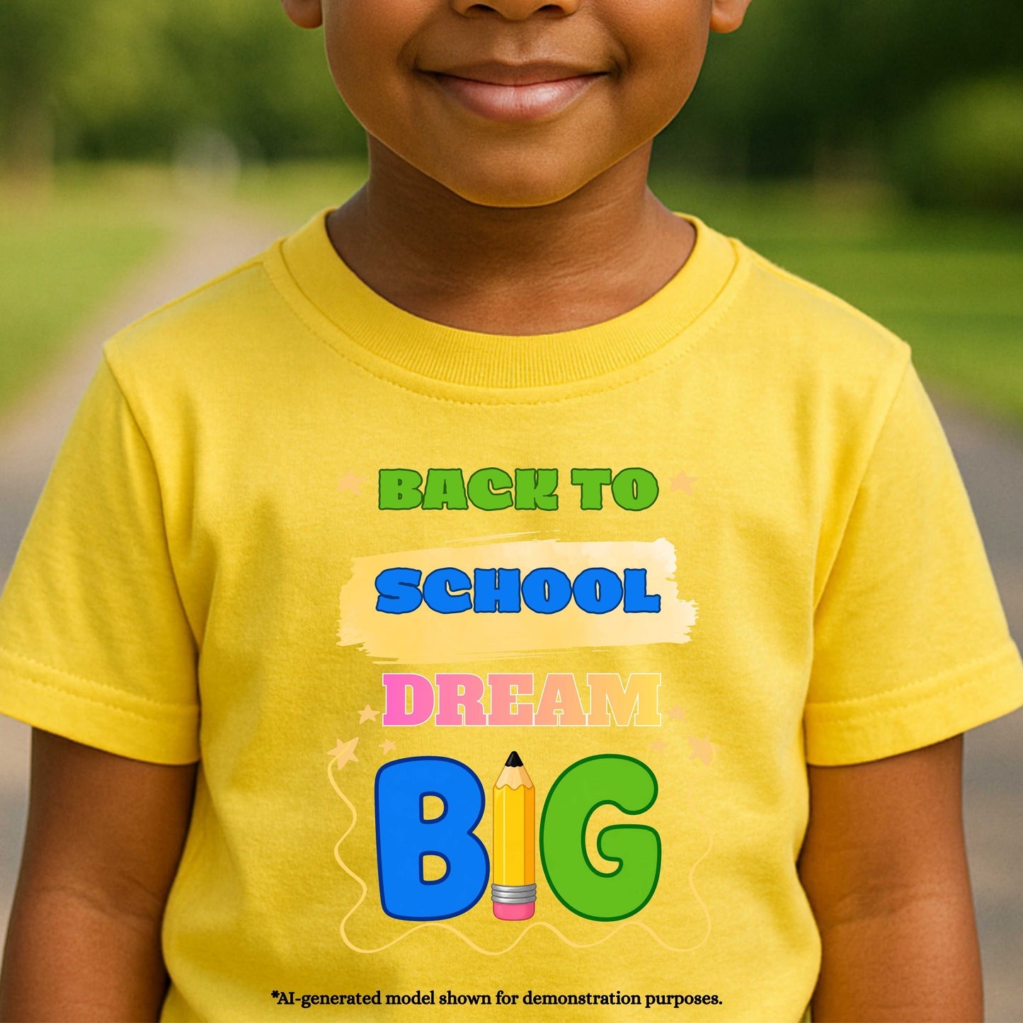 BACK TO SCHOOL DREAM BIG.  100% Cotton T-Shirt