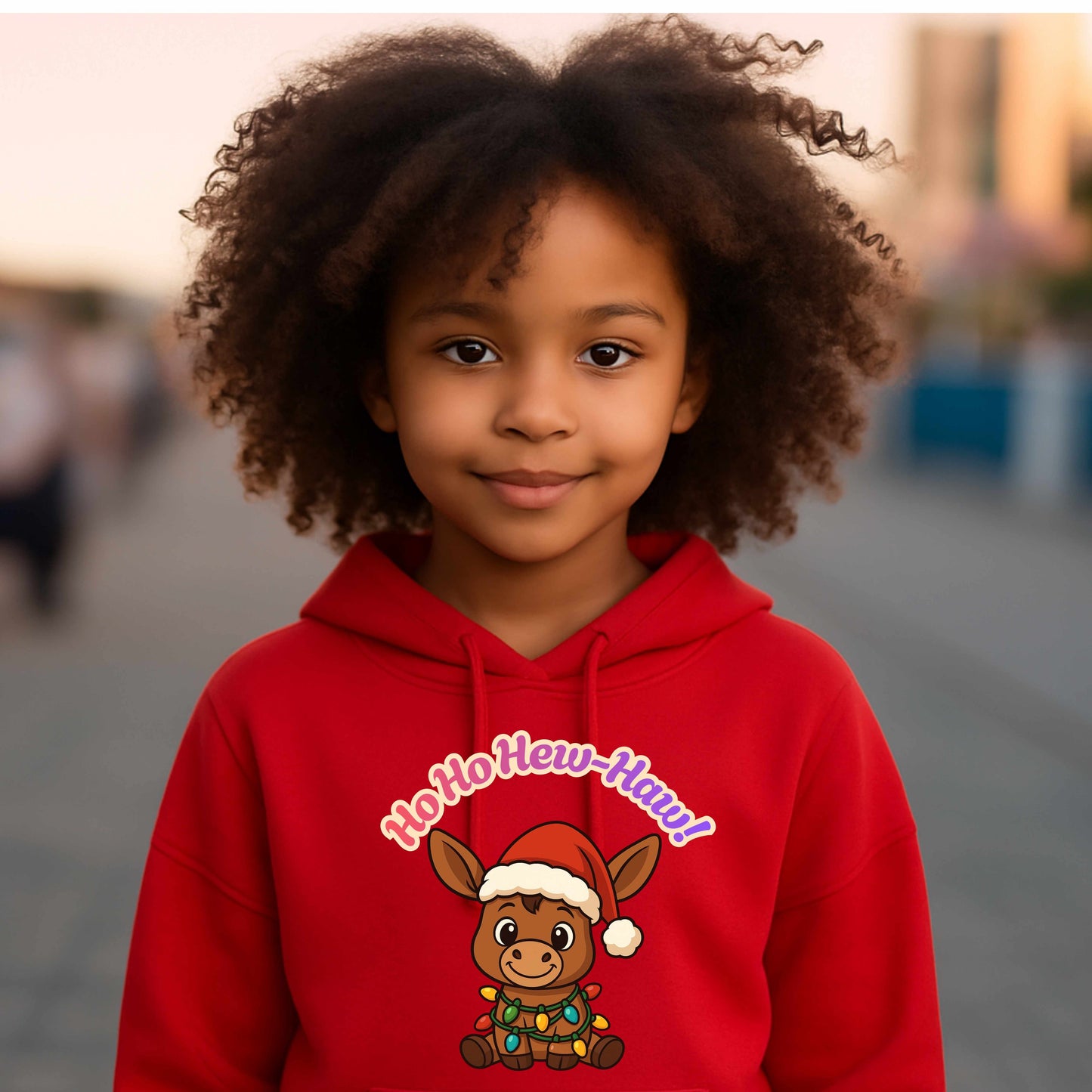 CUTE DONKEY HOHO HEW HAW   Youth Pullover Hoodie