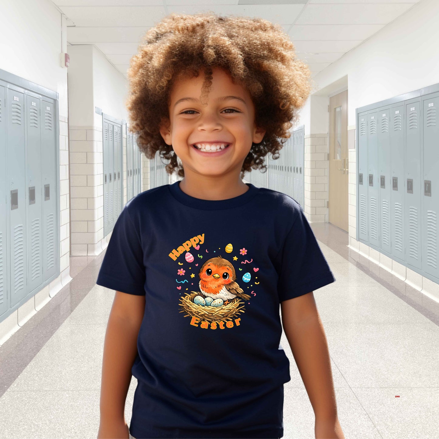 EASTER ROBIN BIRD.   Cotton T-Shirt