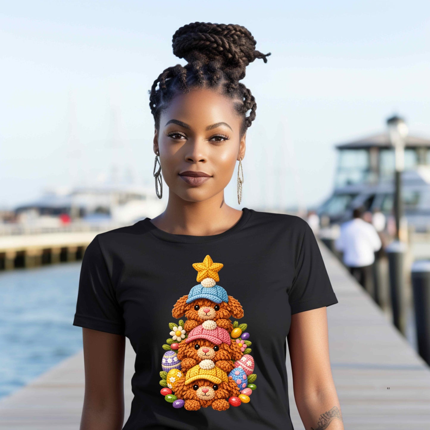 THREE TEIR EASTER BUNNIES  T-Shirt