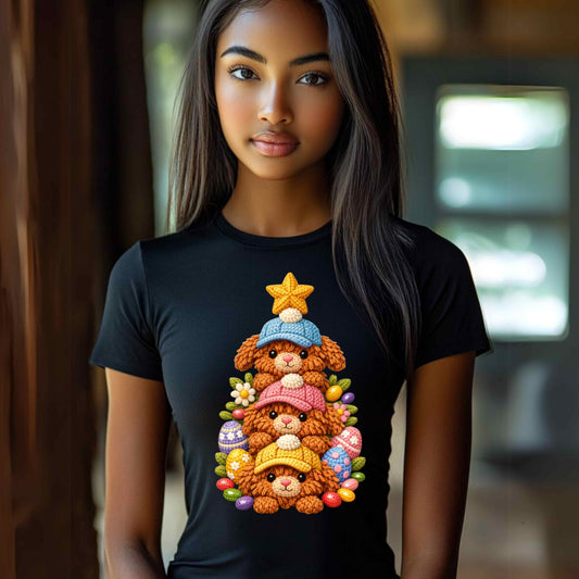 THREE TEIR EASTER BUNNIES  T-Shirt
