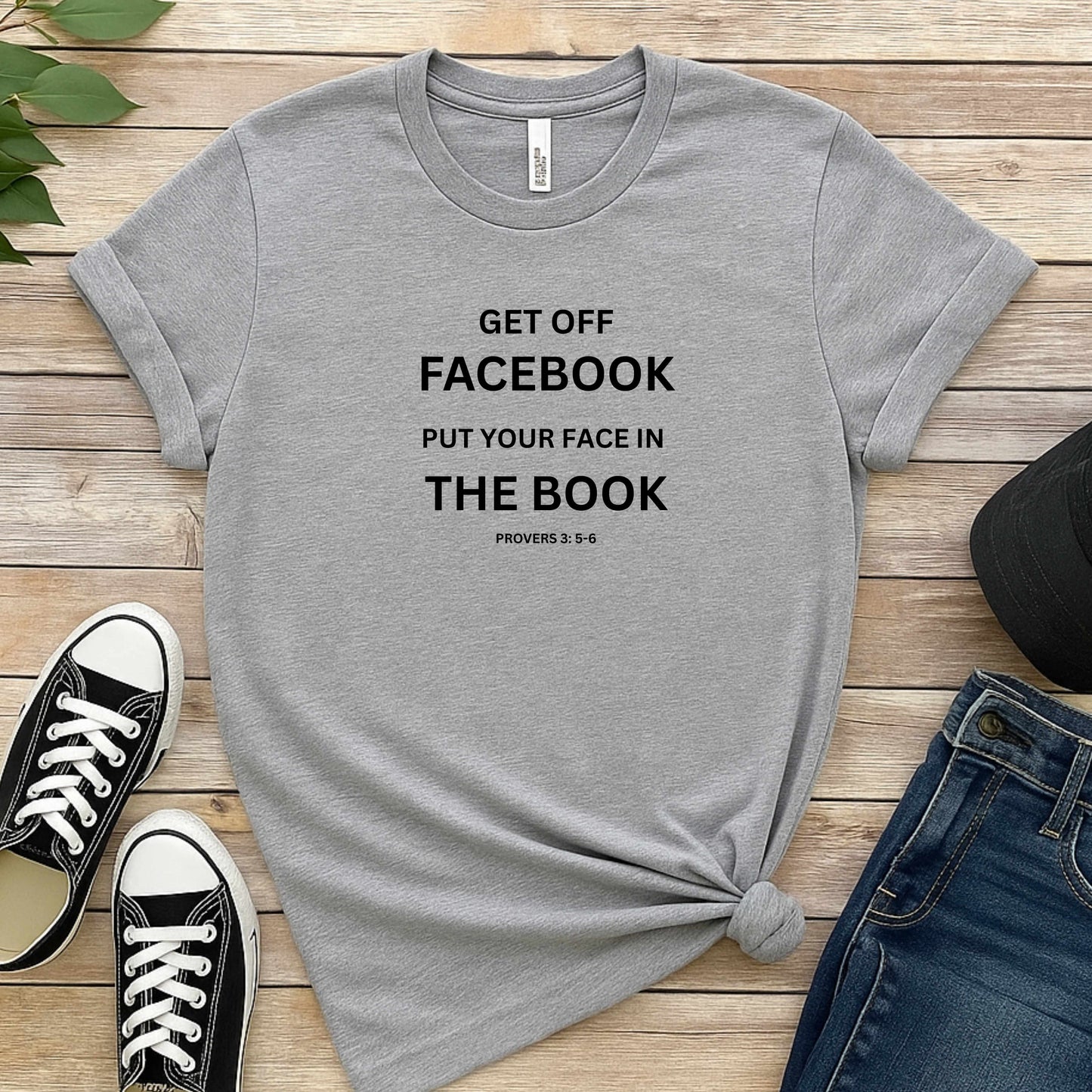 GET OFF FACEBOOK, PUT YOUR FACE IN THE BOOK  . T-Shirt