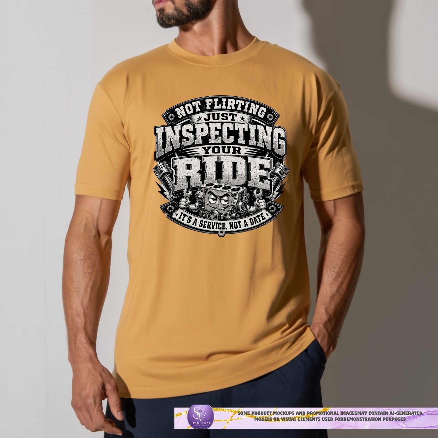 NOT FLIRTING JUST INSPECTING YOUR RIDE.. T-Shirt