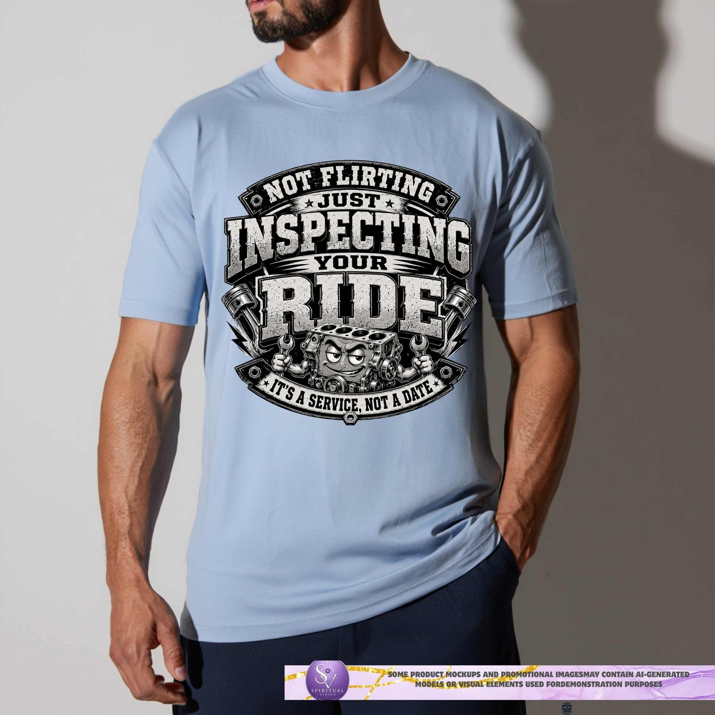 NOT FLIRTING JUST INSPECTING YOUR RIDE.. T-Shirt