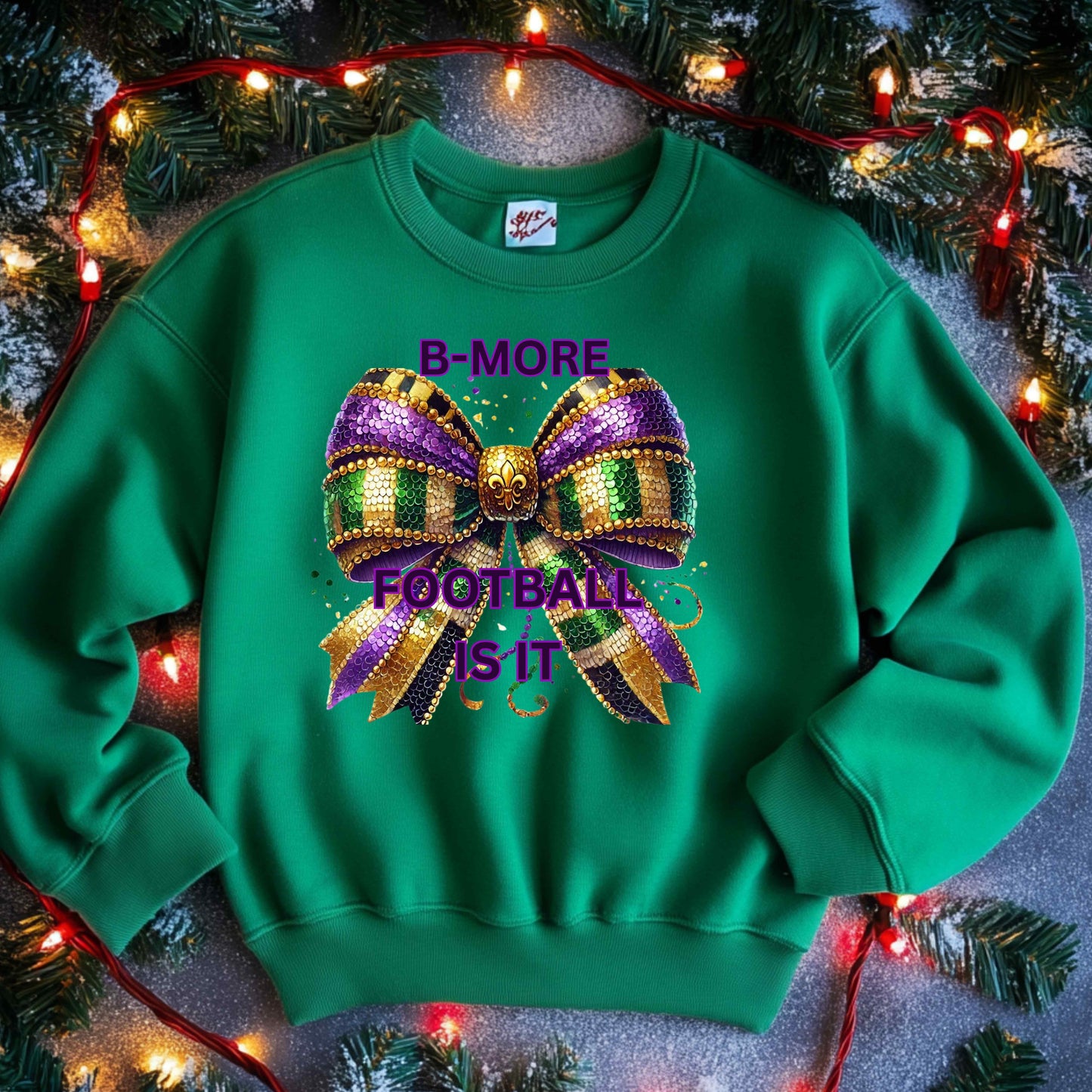 B-MORE FOOTBALLIS IT   BOW   Pullover Hoodie