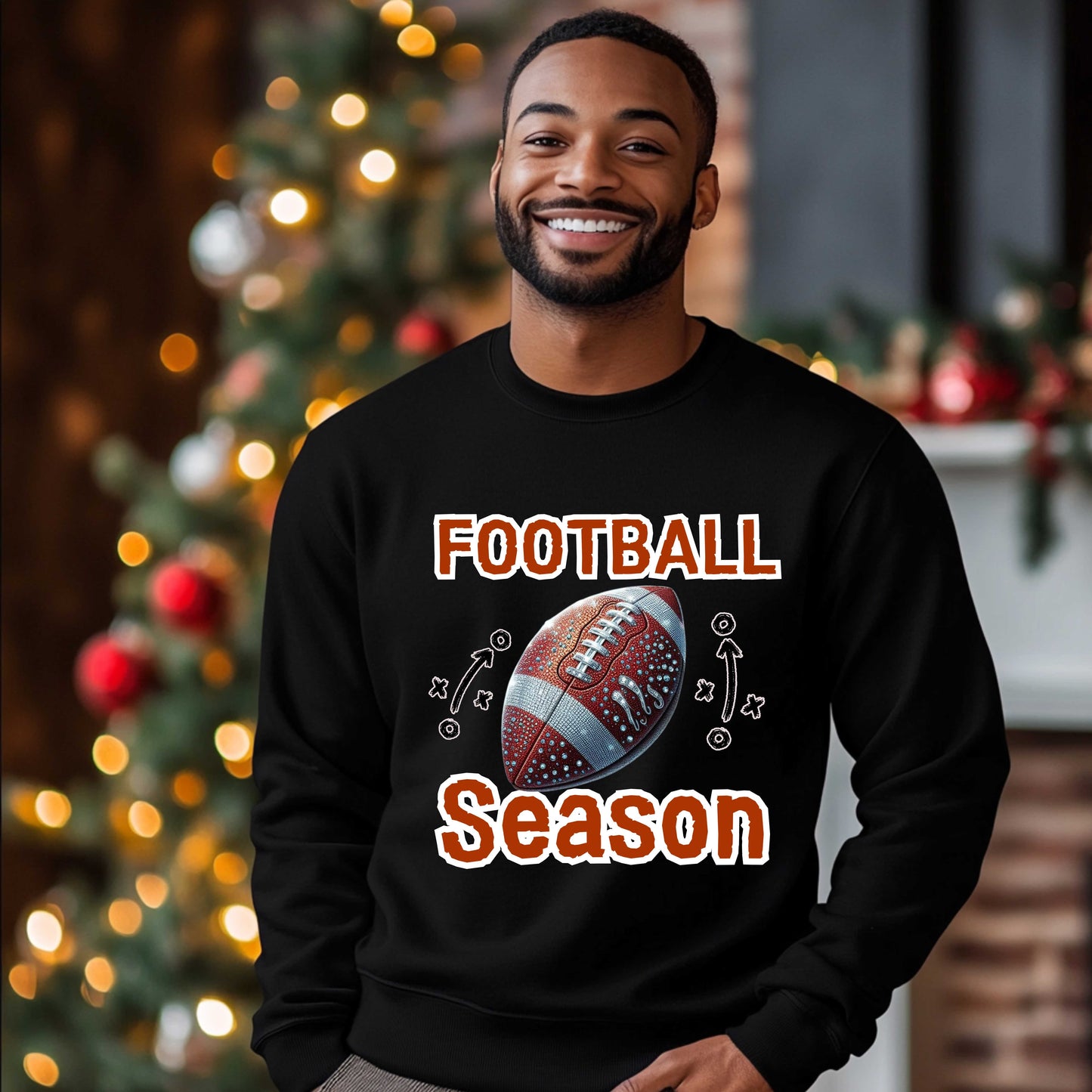 FOOTBALL SEASON FOOTBALL.   Gildan Pullover Hoodie