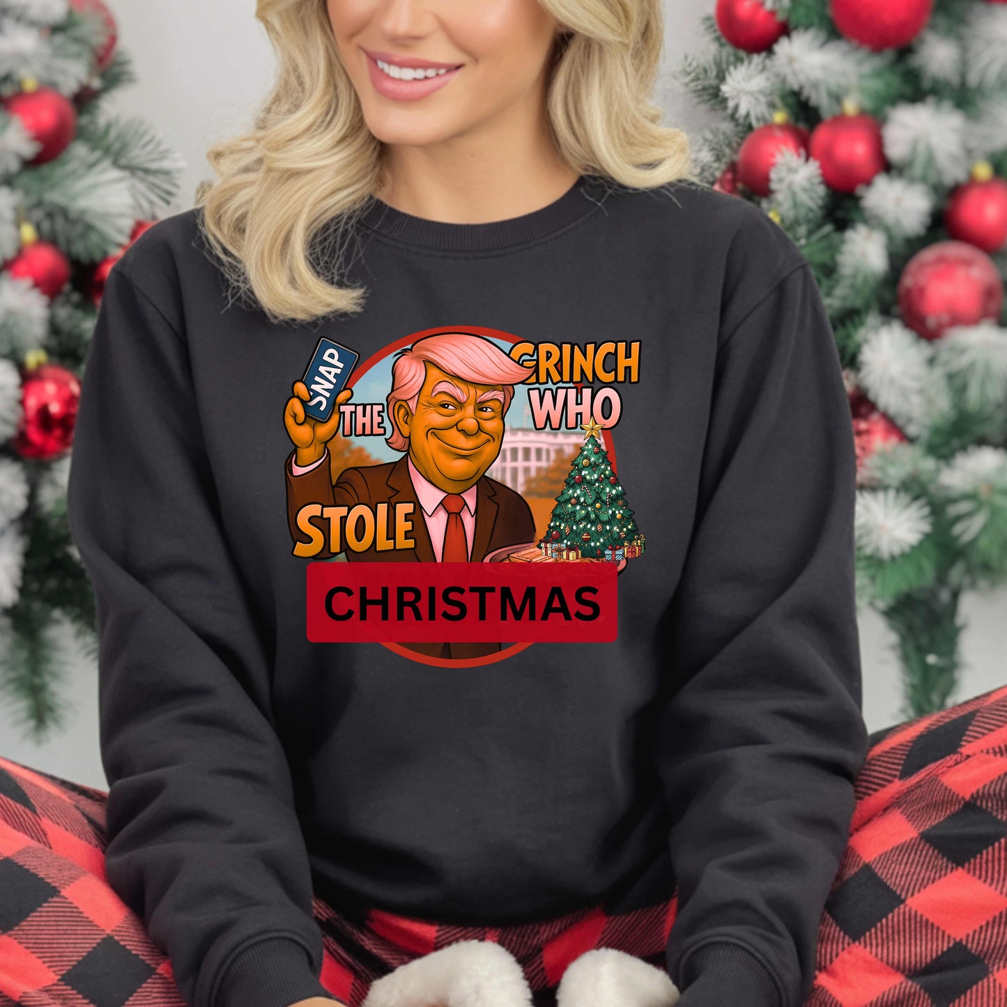GRINCH WHO STOLE CHRISTMAS   Crewneck Pullover Sweatshirt