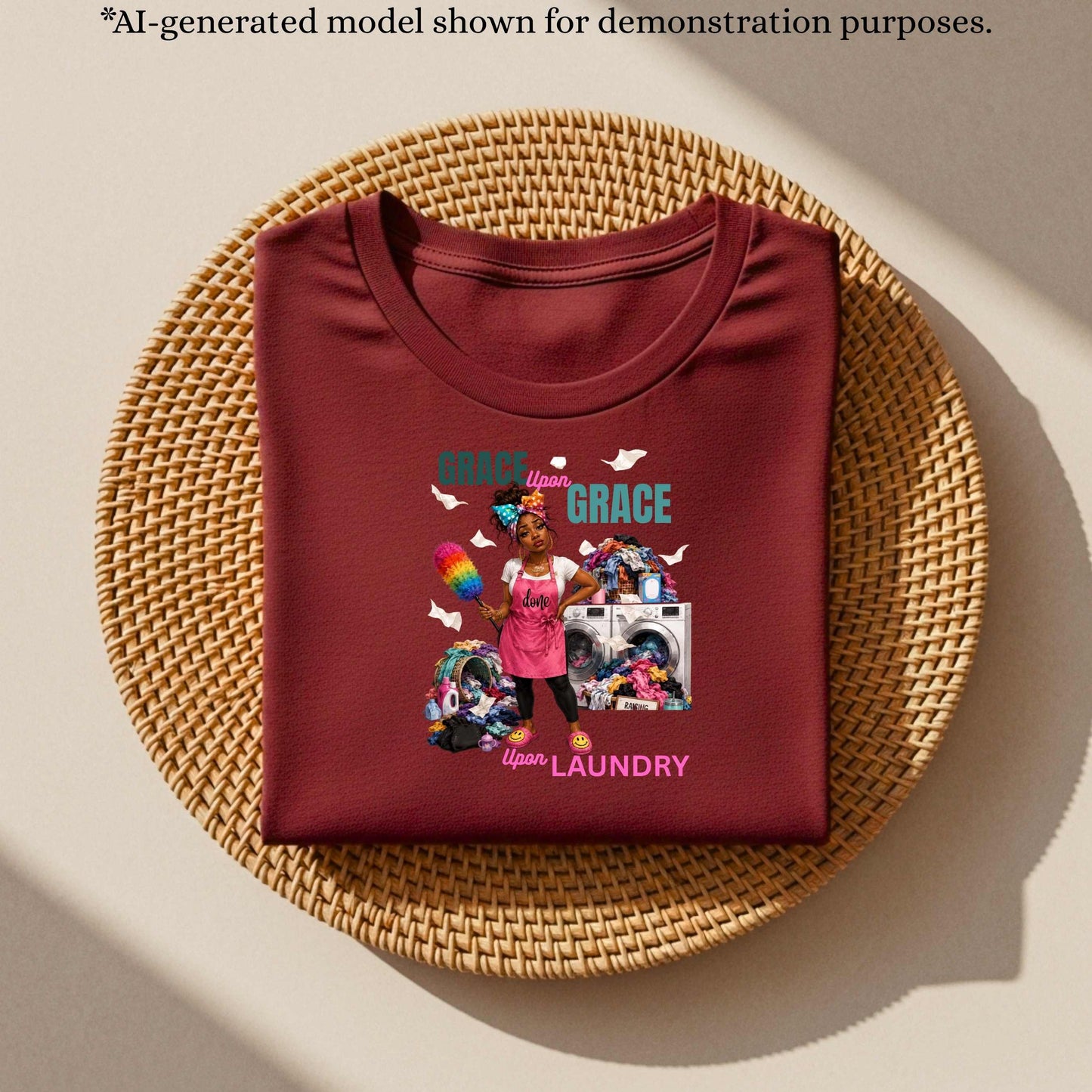 FUNNY GRACE UPON GRACE UPON LAUNDRY. T-Shirt