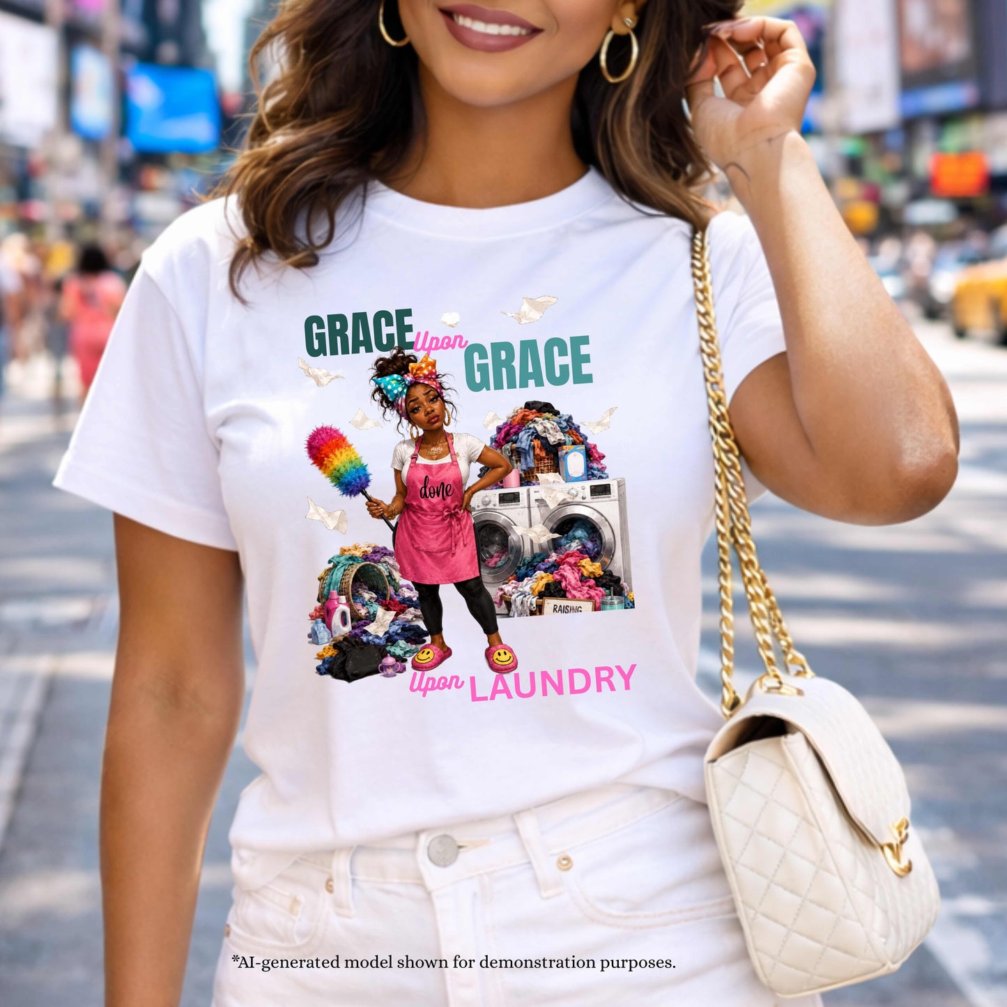 FUNNY GRACE UPON GRACE UPON LAUNDRY. T-Shirt