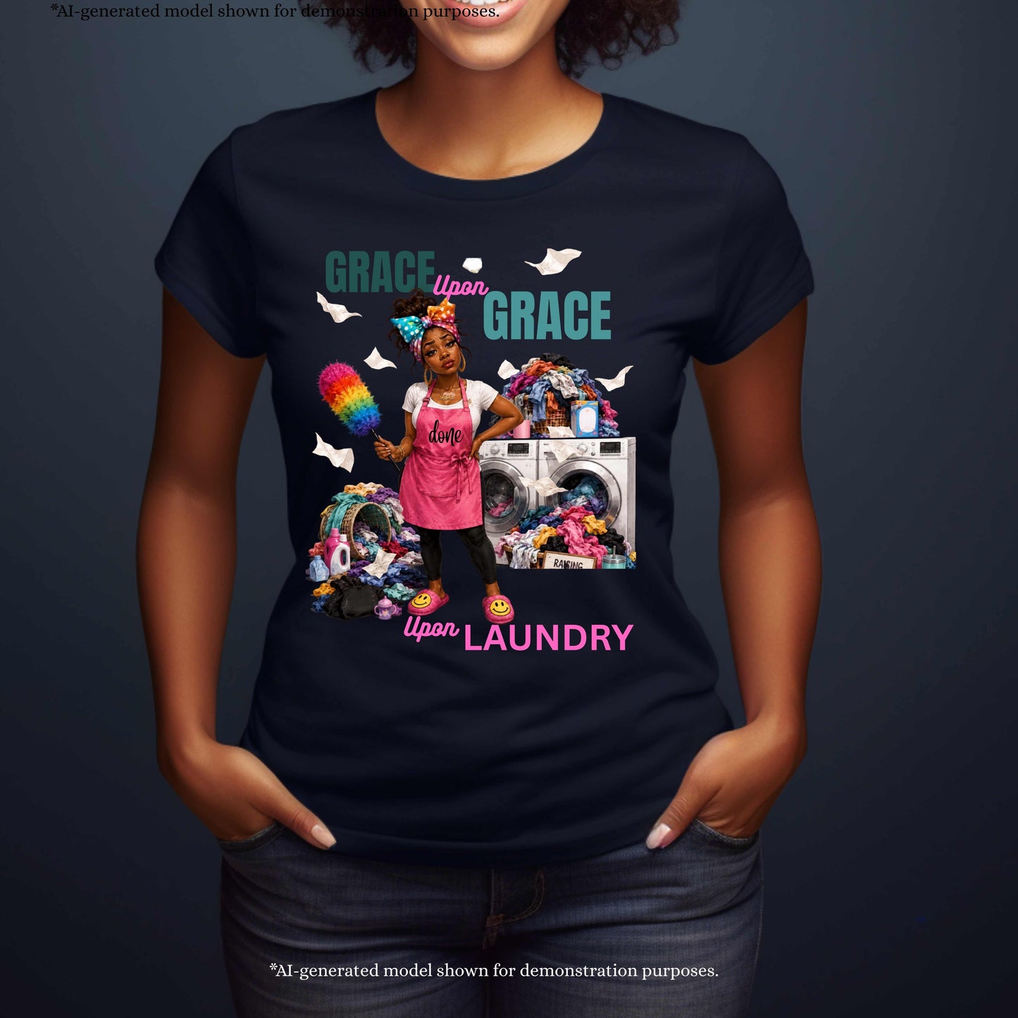 FUNNY GRACE UPON GRACE UPON LAUNDRY. T-Shirt