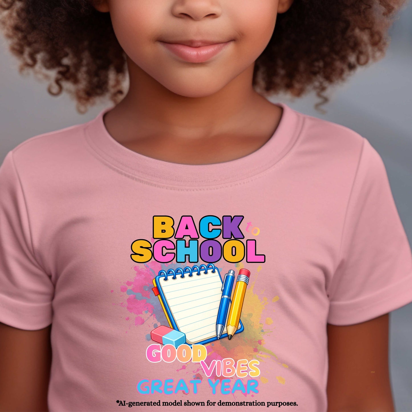 BACK TO SCHOOL GOOD VIBES GREAT YEAR. 100% Cotton T-Shirt