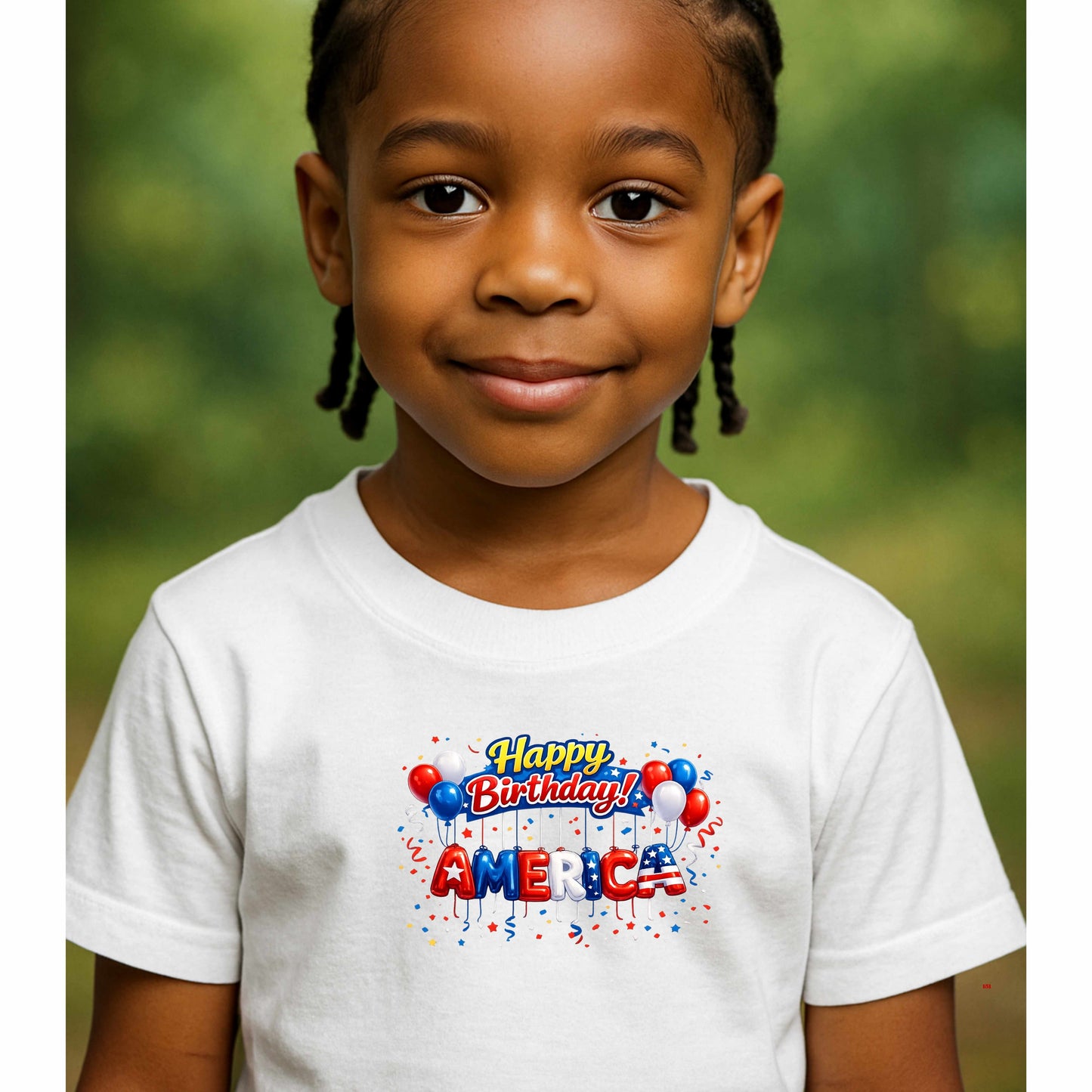 HAPPY BIRTHDAY AMERICA   Youth  100% Cotton T-Shirt