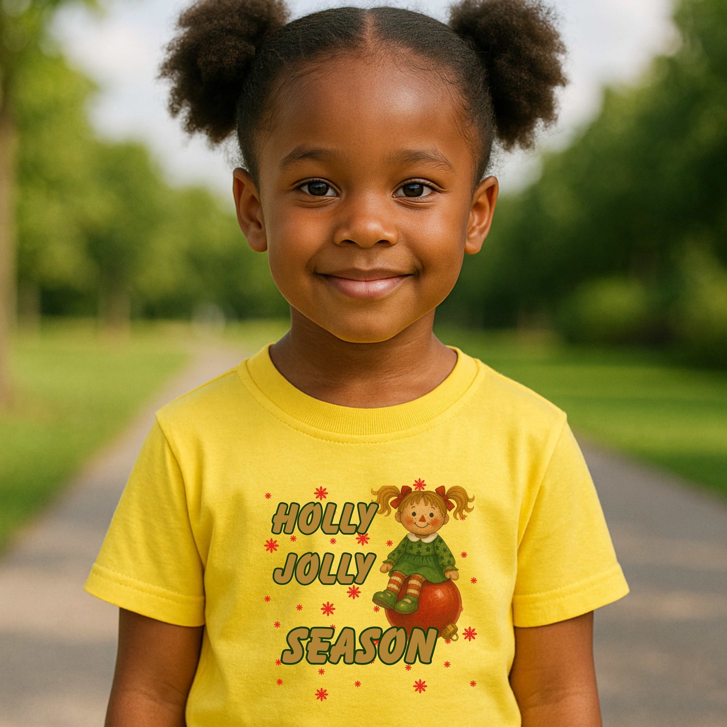 HOLLY JOLLY SEASON.   Youth LS T-Shirt