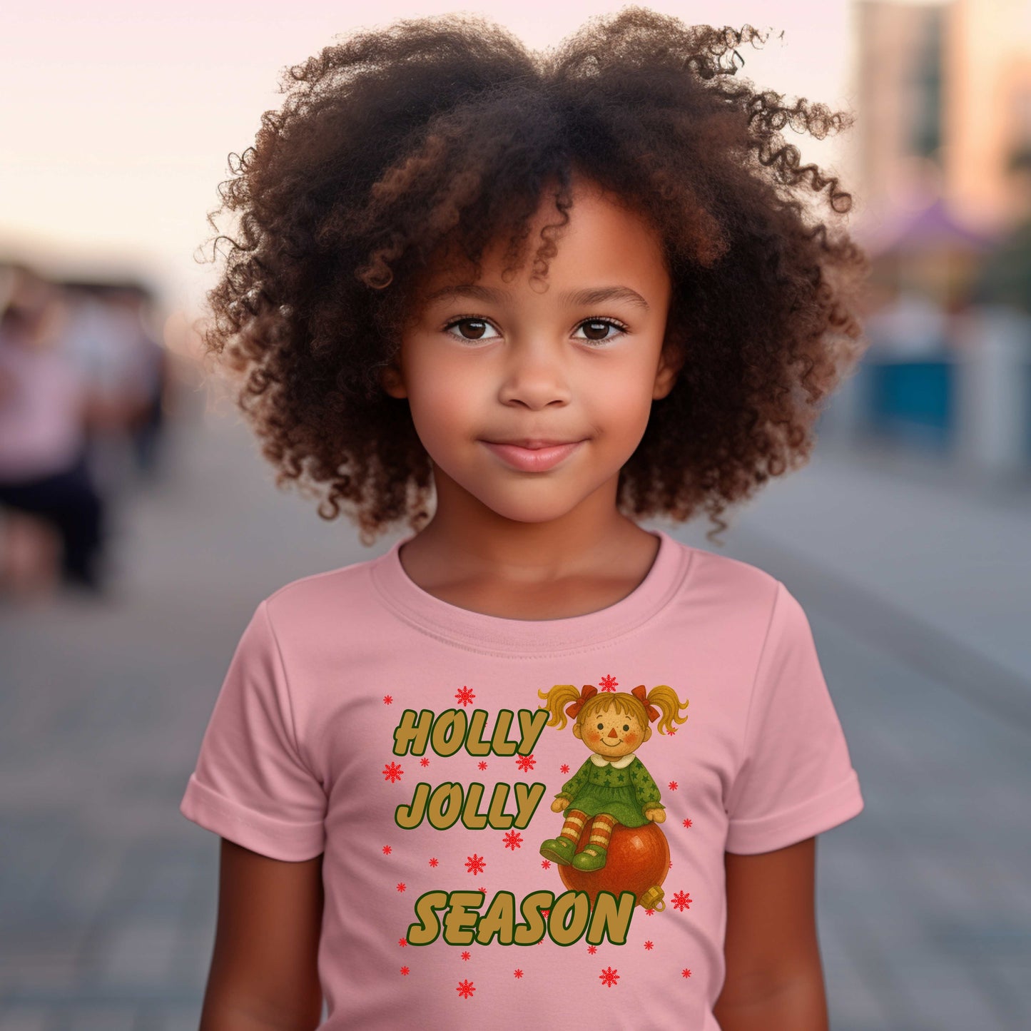 HOLLY JOLLY SEASON.   Youth LS T-Shirt