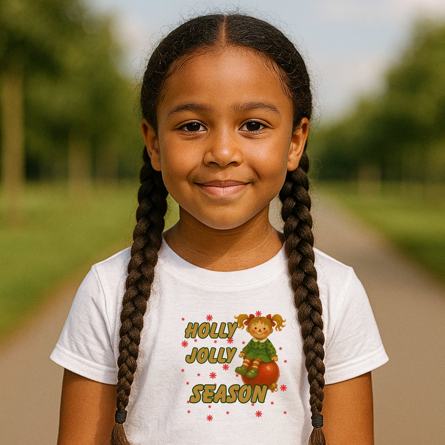 HOLLY JOLLY SEASON.   Youth LS T-Shirt