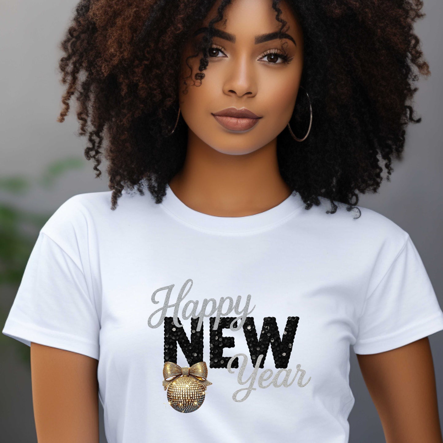 HAPPY NEW YEAR SEQUIN. T-Shirt