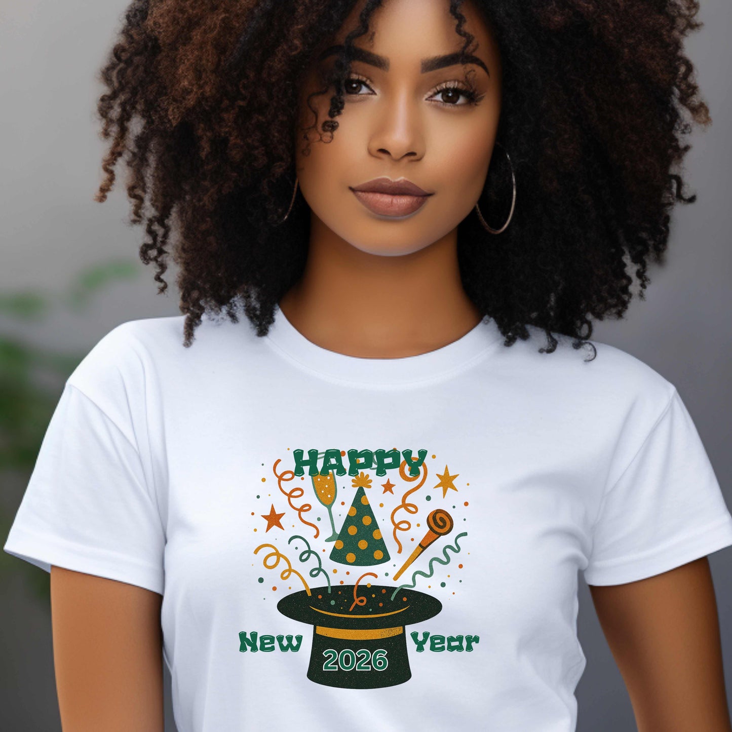 HAPPY NEW YEAR HAT. T-Shirt