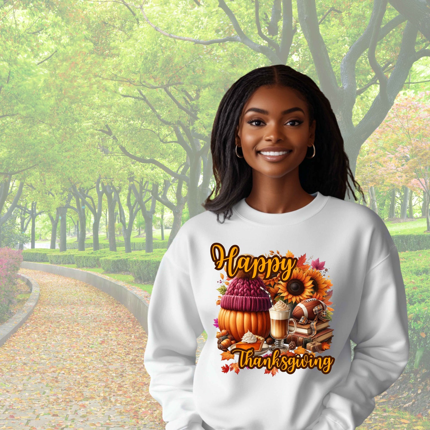 HAPPY THANKSGIVING, Gildan Pullover Hoodie